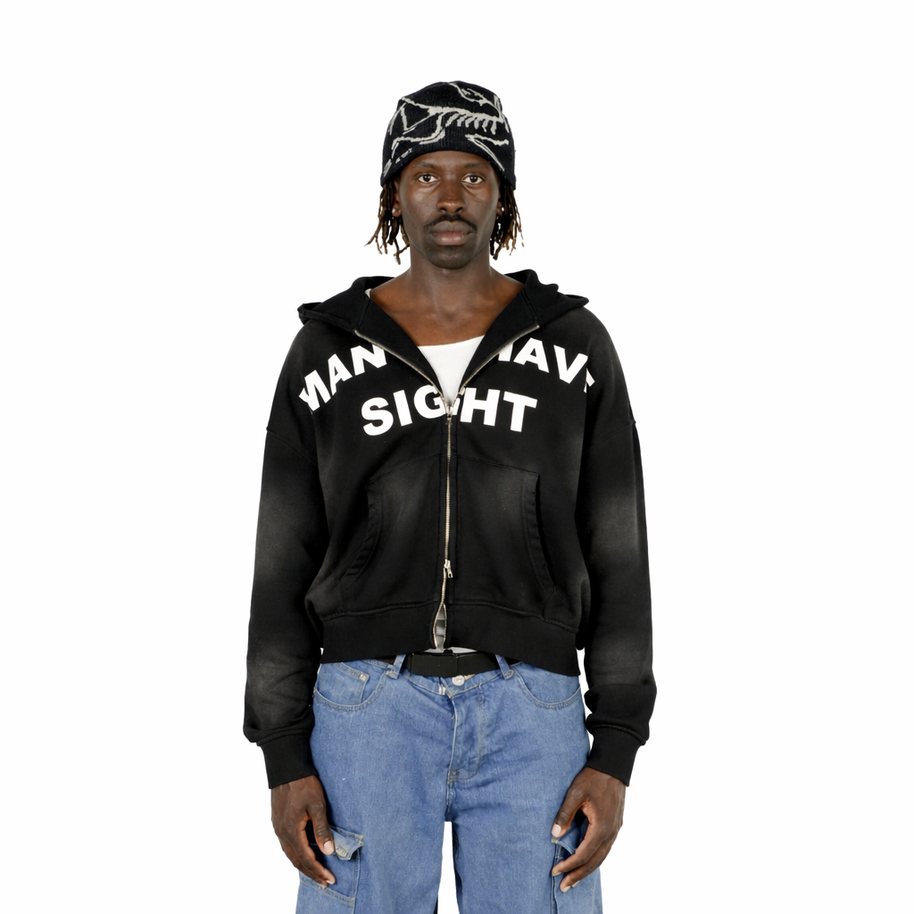 Oversized Cropped Hoodie