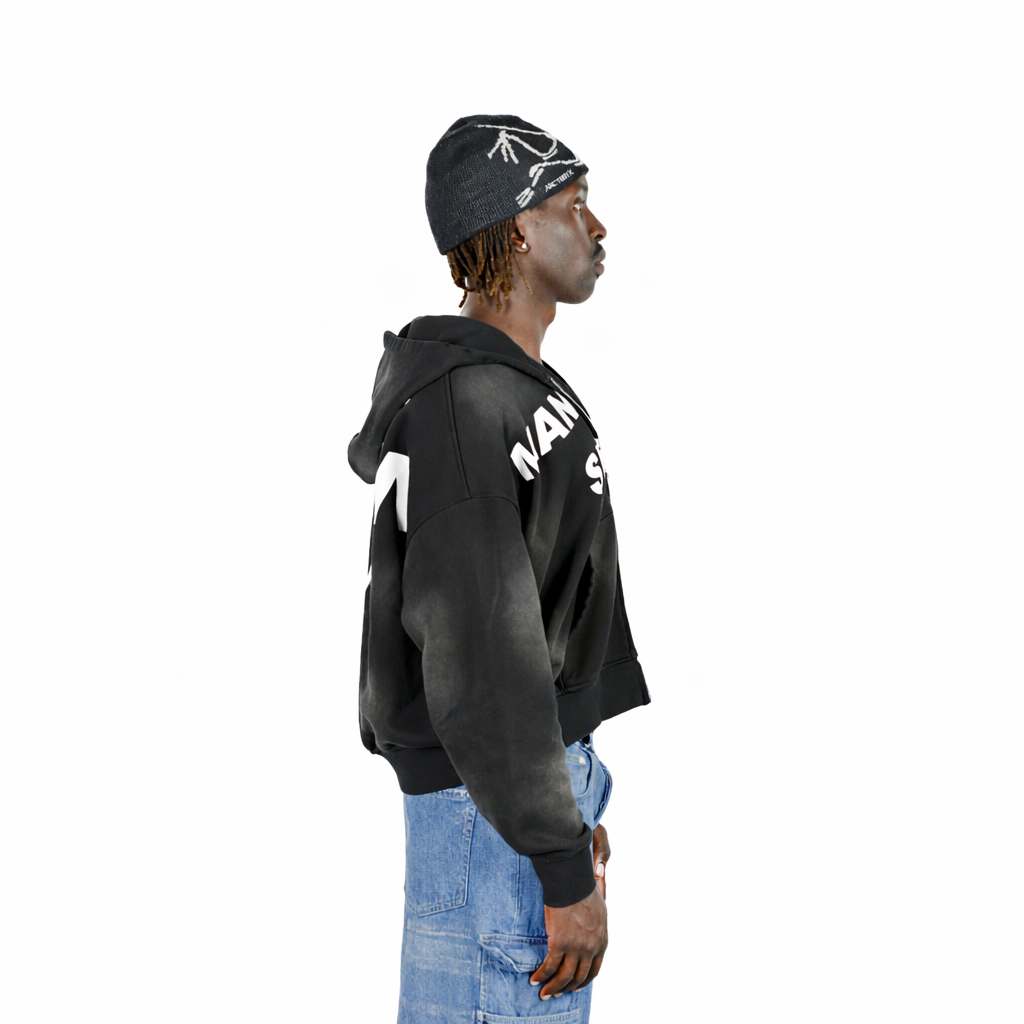 Oversized Cropped Hoodie